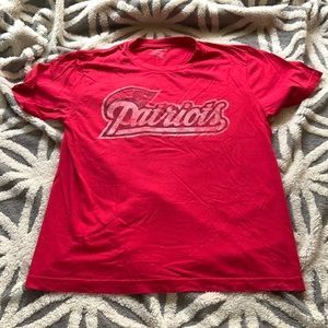 New England patriots red t shirt